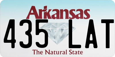 AR license plate 435LAT