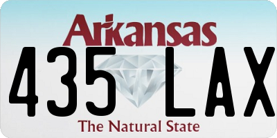 AR license plate 435LAX