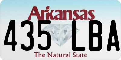 AR license plate 435LBA