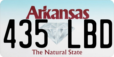 AR license plate 435LBD