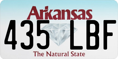 AR license plate 435LBF