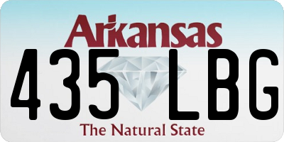 AR license plate 435LBG