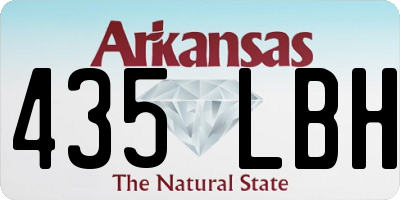 AR license plate 435LBH