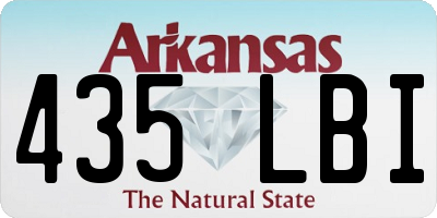 AR license plate 435LBI