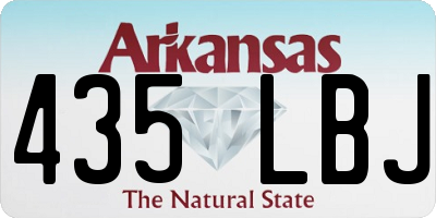 AR license plate 435LBJ
