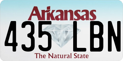 AR license plate 435LBN