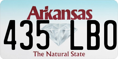 AR license plate 435LBO