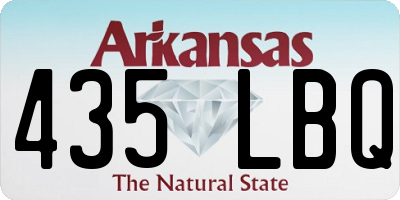 AR license plate 435LBQ