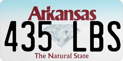 AR license plate 435LBS