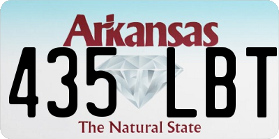 AR license plate 435LBT