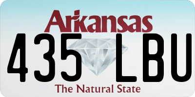 AR license plate 435LBU