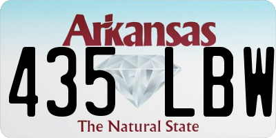 AR license plate 435LBW