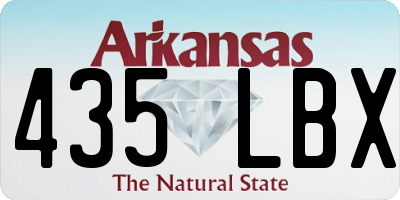 AR license plate 435LBX