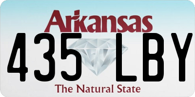 AR license plate 435LBY