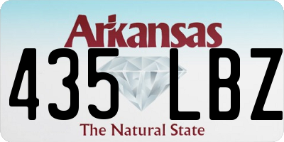 AR license plate 435LBZ