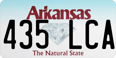 AR license plate 435LCA