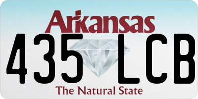 AR license plate 435LCB