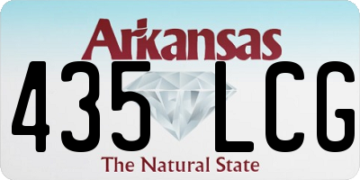 AR license plate 435LCG