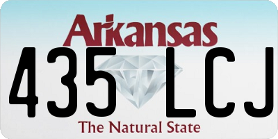 AR license plate 435LCJ