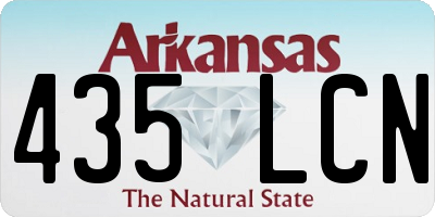 AR license plate 435LCN