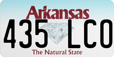 AR license plate 435LCO