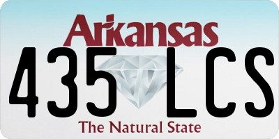 AR license plate 435LCS