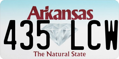 AR license plate 435LCW