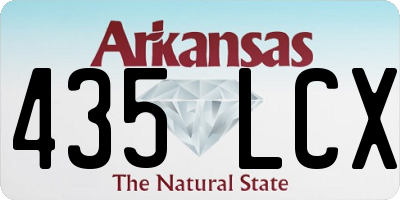 AR license plate 435LCX