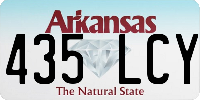 AR license plate 435LCY