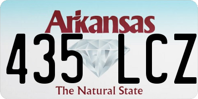 AR license plate 435LCZ