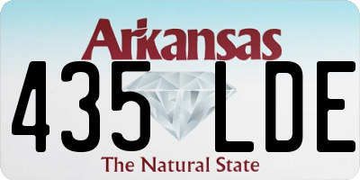 AR license plate 435LDE