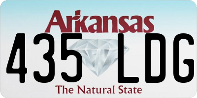 AR license plate 435LDG