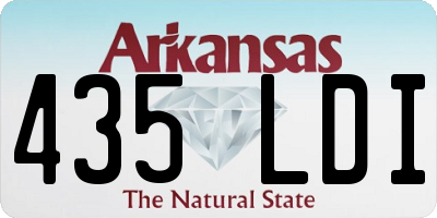 AR license plate 435LDI
