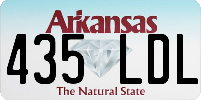 AR license plate 435LDL