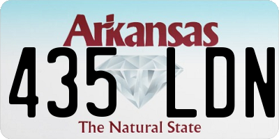 AR license plate 435LDN