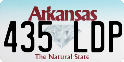 AR license plate 435LDP