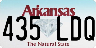 AR license plate 435LDQ