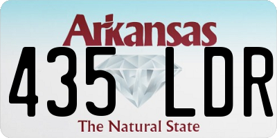 AR license plate 435LDR