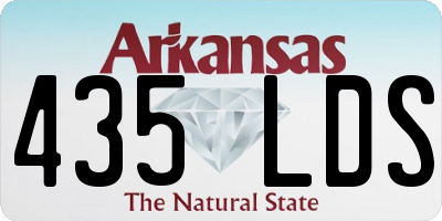 AR license plate 435LDS