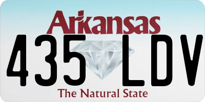 AR license plate 435LDV
