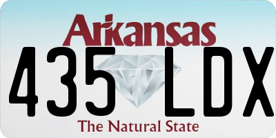 AR license plate 435LDX