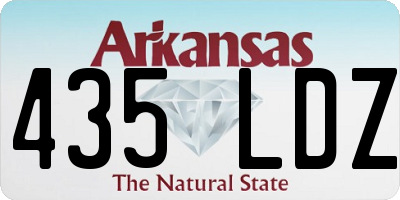 AR license plate 435LDZ
