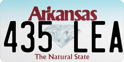 AR license plate 435LEA