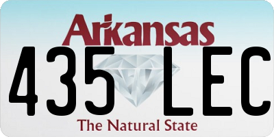 AR license plate 435LEC