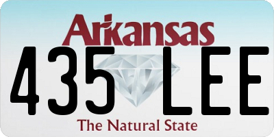 AR license plate 435LEE
