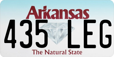 AR license plate 435LEG