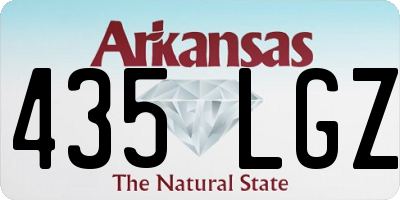 AR license plate 435LGZ