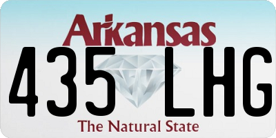 AR license plate 435LHG
