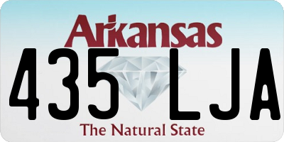 AR license plate 435LJA