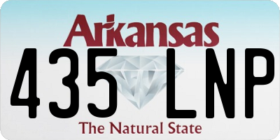 AR license plate 435LNP